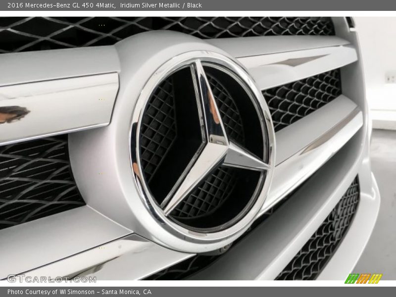 Iridium Silver Metallic / Black 2016 Mercedes-Benz GL 450 4Matic