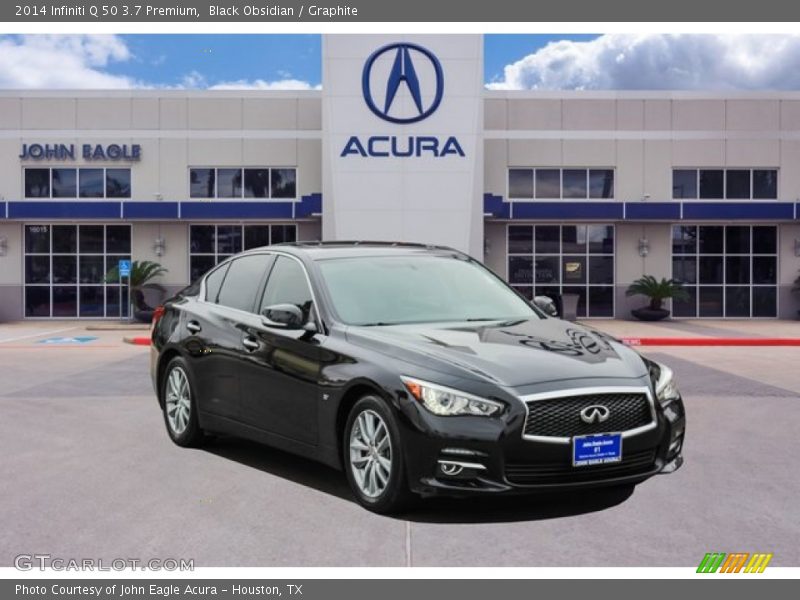 Black Obsidian / Graphite 2014 Infiniti Q 50 3.7 Premium