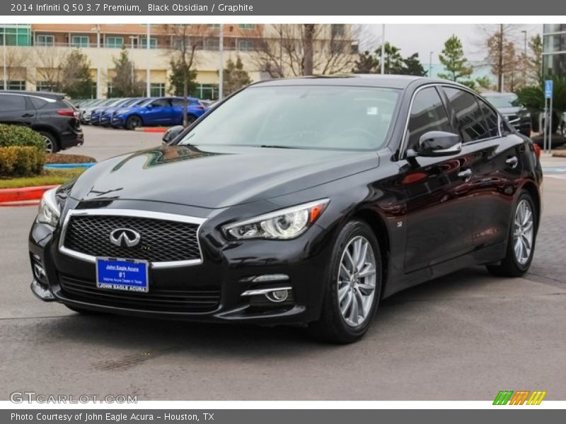 Black Obsidian / Graphite 2014 Infiniti Q 50 3.7 Premium