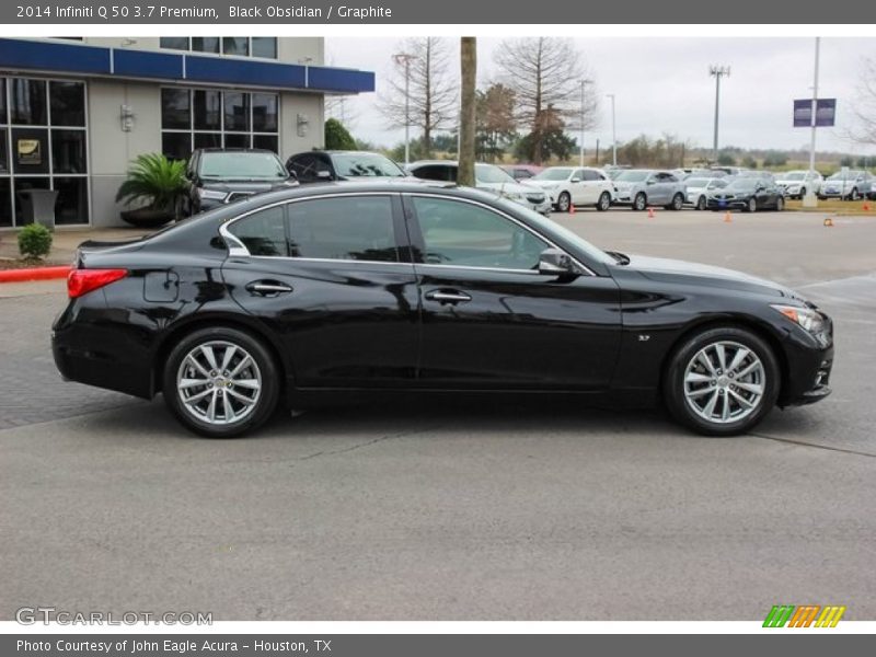 Black Obsidian / Graphite 2014 Infiniti Q 50 3.7 Premium