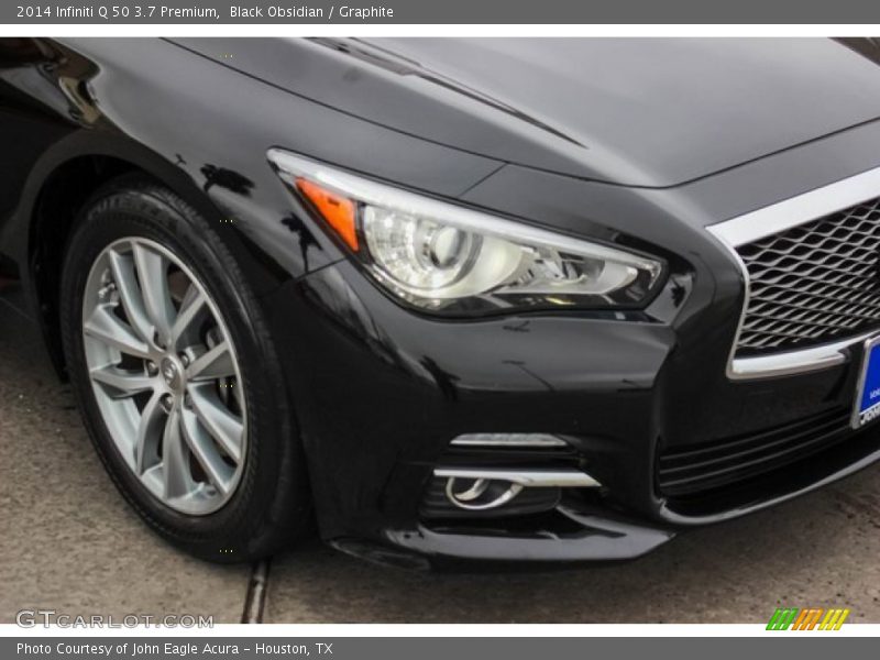 Black Obsidian / Graphite 2014 Infiniti Q 50 3.7 Premium