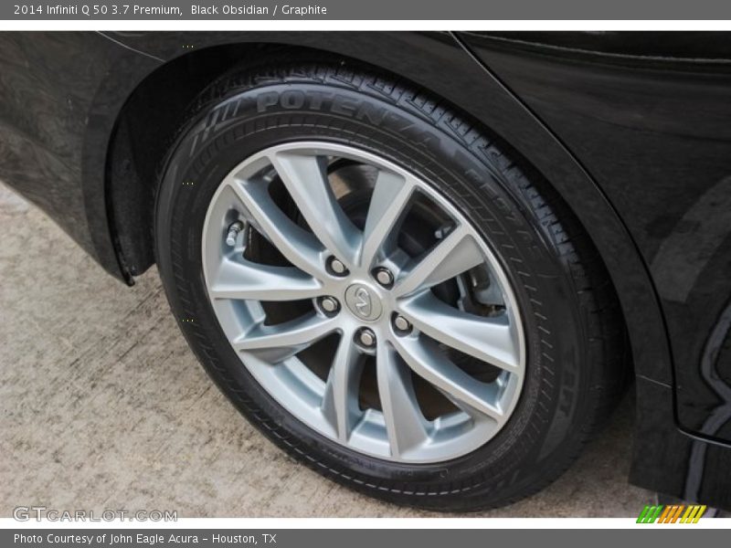Black Obsidian / Graphite 2014 Infiniti Q 50 3.7 Premium
