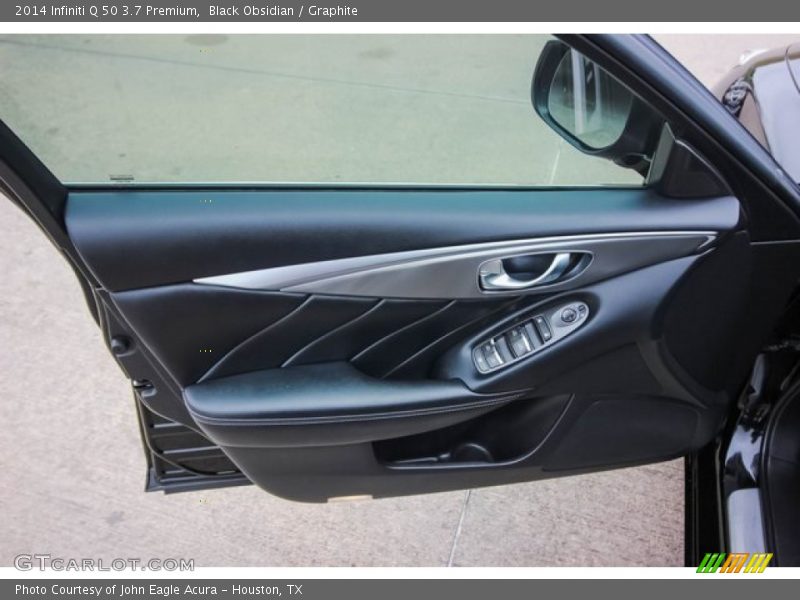 Black Obsidian / Graphite 2014 Infiniti Q 50 3.7 Premium