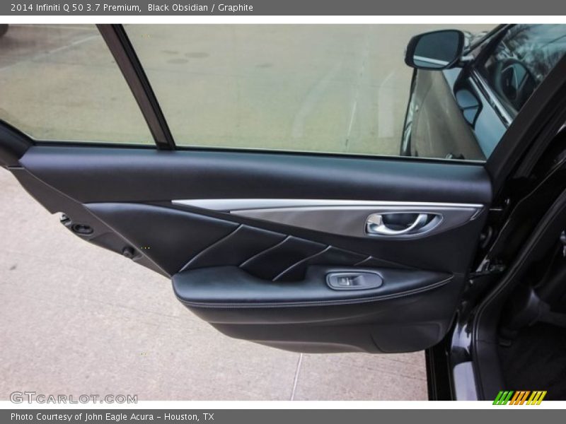 Black Obsidian / Graphite 2014 Infiniti Q 50 3.7 Premium