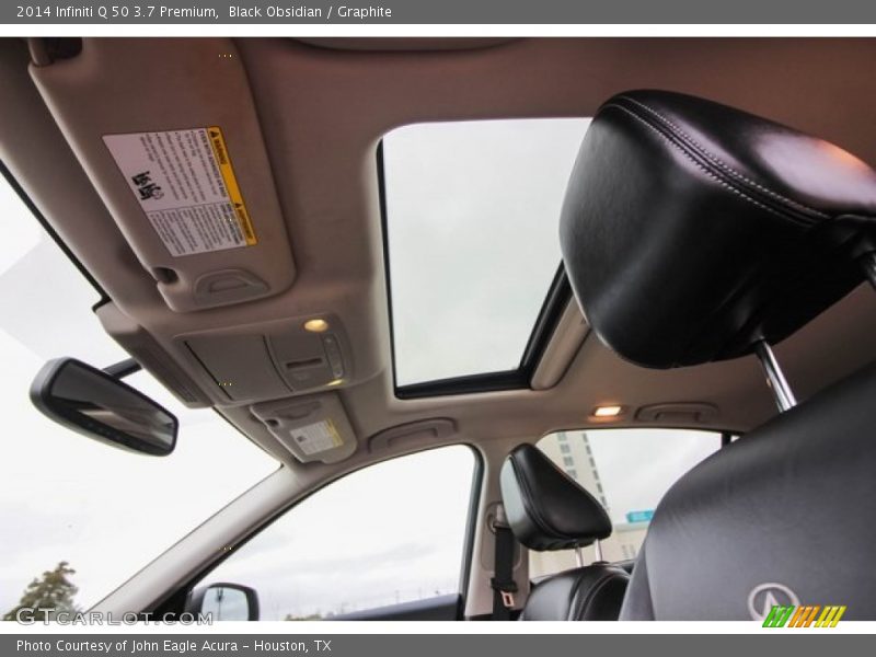 Black Obsidian / Graphite 2014 Infiniti Q 50 3.7 Premium