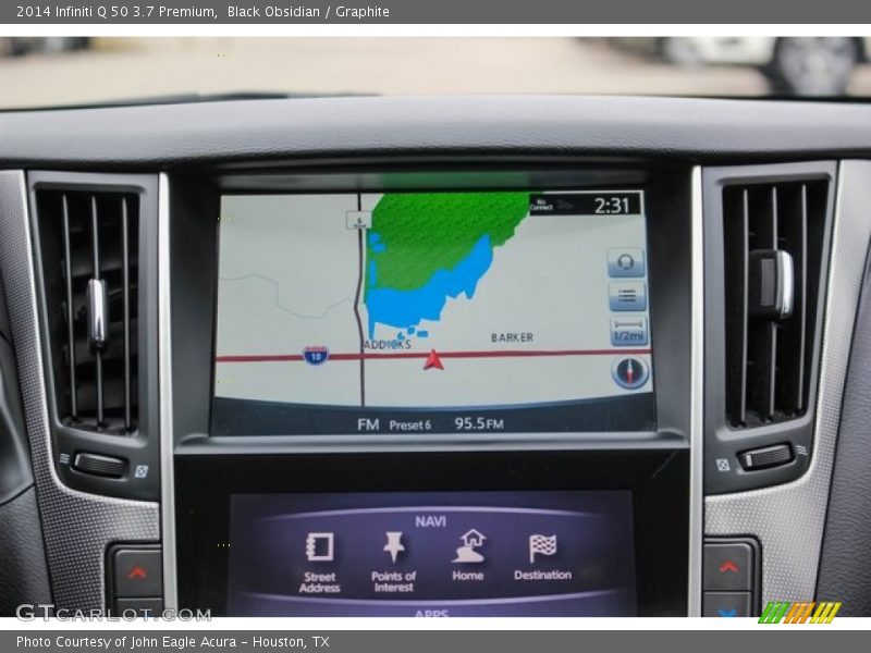 Black Obsidian / Graphite 2014 Infiniti Q 50 3.7 Premium