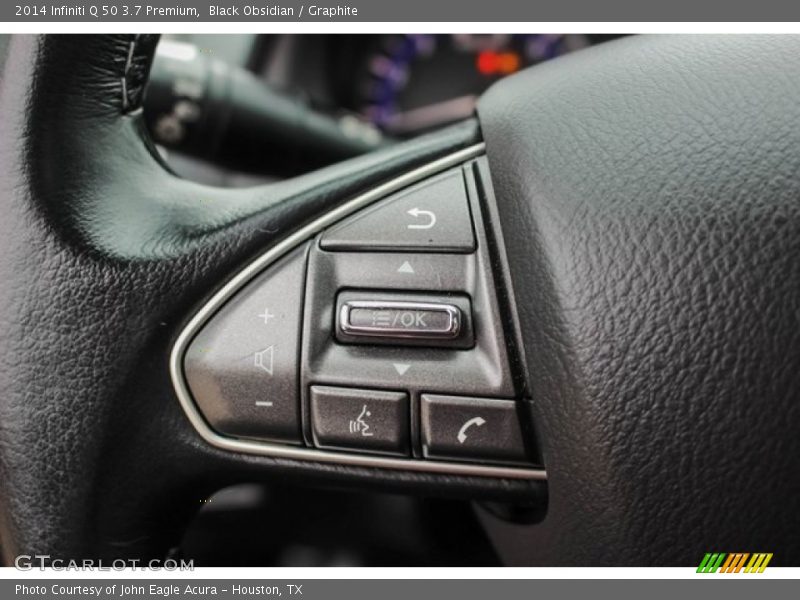 Black Obsidian / Graphite 2014 Infiniti Q 50 3.7 Premium