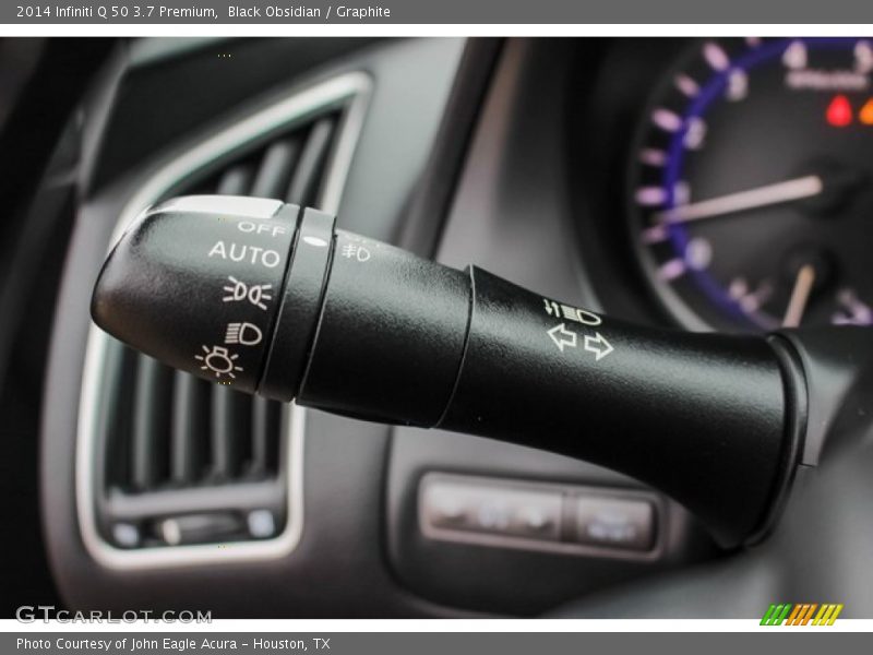 Black Obsidian / Graphite 2014 Infiniti Q 50 3.7 Premium