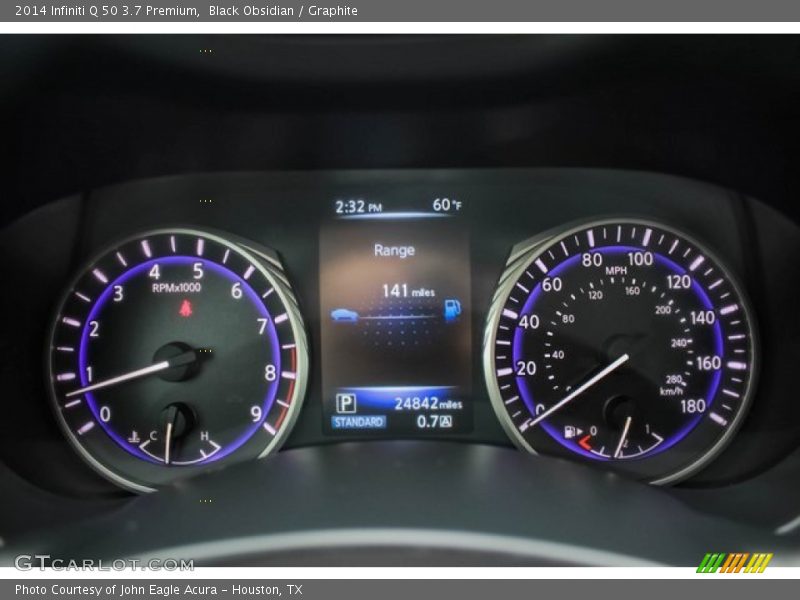 Black Obsidian / Graphite 2014 Infiniti Q 50 3.7 Premium