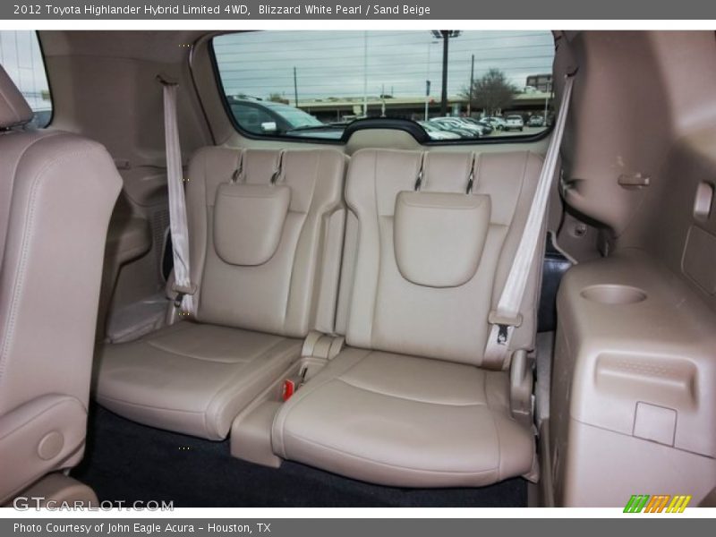 Blizzard White Pearl / Sand Beige 2012 Toyota Highlander Hybrid Limited 4WD