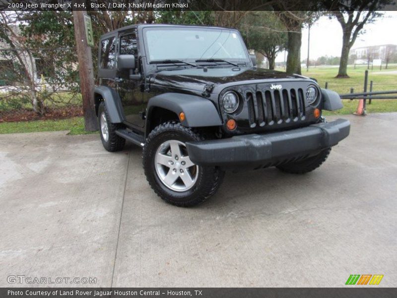 Black / Dark Khaki/Medium Khaki 2009 Jeep Wrangler X 4x4