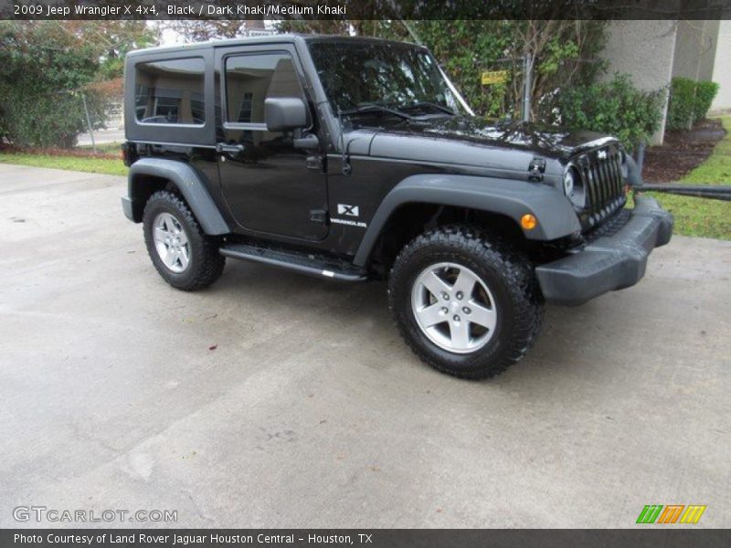 Black / Dark Khaki/Medium Khaki 2009 Jeep Wrangler X 4x4