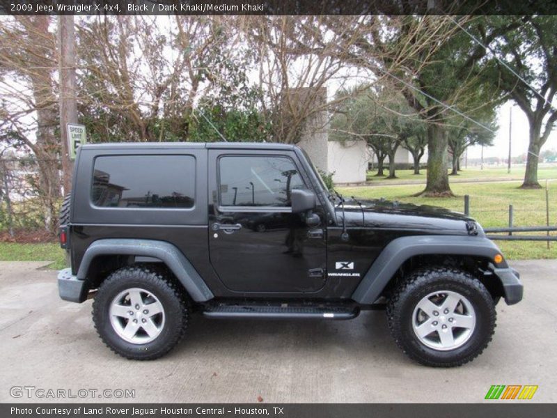 Black / Dark Khaki/Medium Khaki 2009 Jeep Wrangler X 4x4