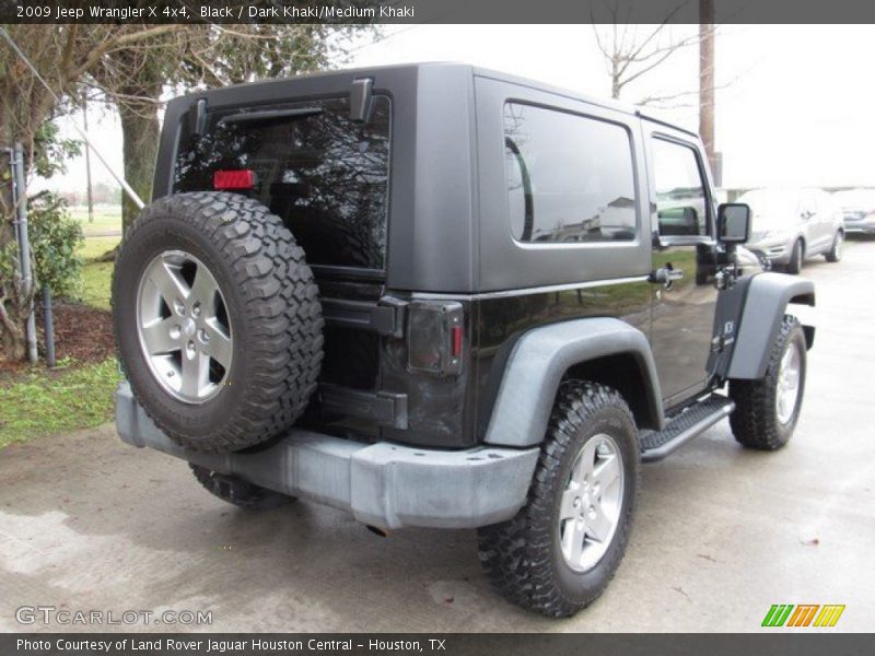 Black / Dark Khaki/Medium Khaki 2009 Jeep Wrangler X 4x4