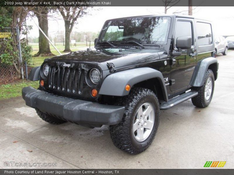 Black / Dark Khaki/Medium Khaki 2009 Jeep Wrangler X 4x4