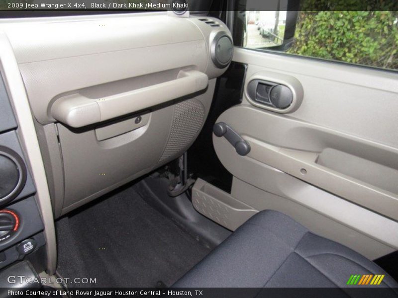 Black / Dark Khaki/Medium Khaki 2009 Jeep Wrangler X 4x4