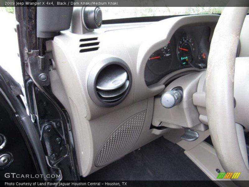 Black / Dark Khaki/Medium Khaki 2009 Jeep Wrangler X 4x4