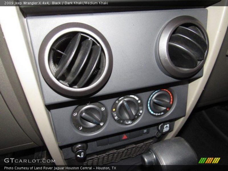 Black / Dark Khaki/Medium Khaki 2009 Jeep Wrangler X 4x4
