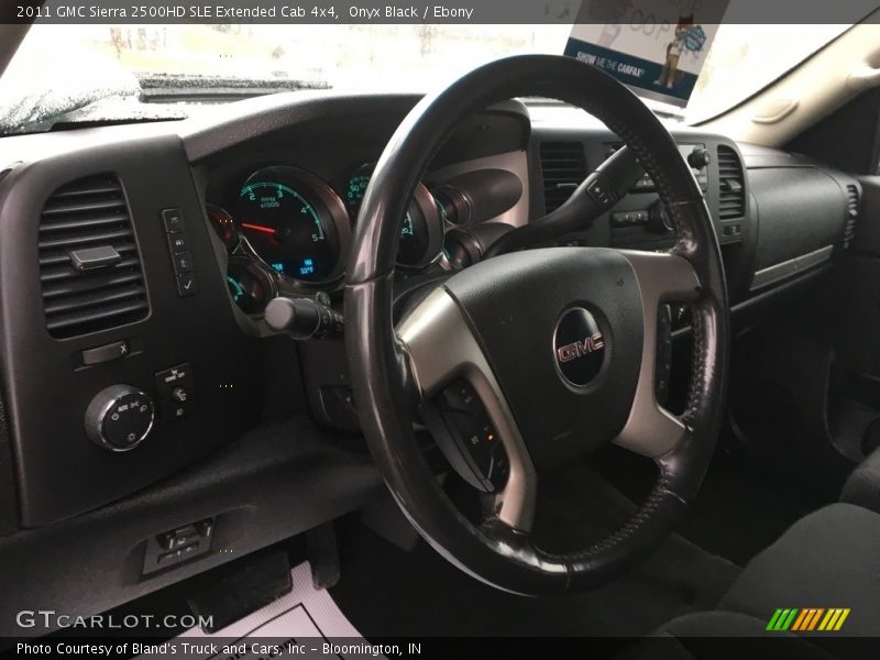 Onyx Black / Ebony 2011 GMC Sierra 2500HD SLE Extended Cab 4x4