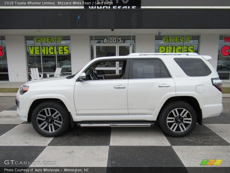 Blizzard White Pearl / Sand Beige 2018 Toyota 4Runner Limited