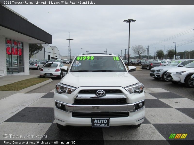 Blizzard White Pearl / Sand Beige 2018 Toyota 4Runner Limited