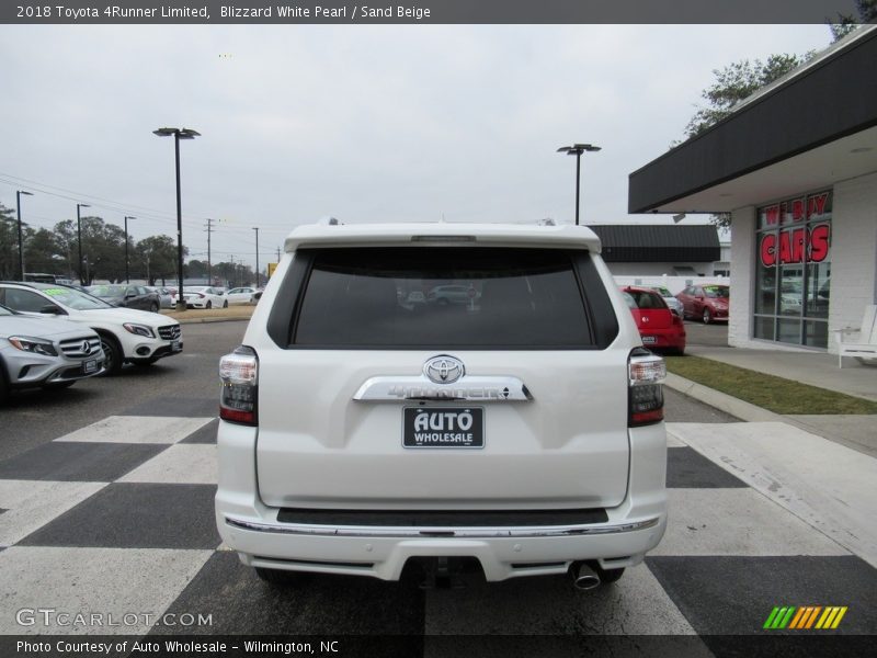 Blizzard White Pearl / Sand Beige 2018 Toyota 4Runner Limited