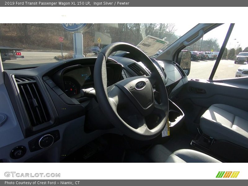 Ingot Silver / Pewter 2019 Ford Transit Passenger Wagon XL 150 LR