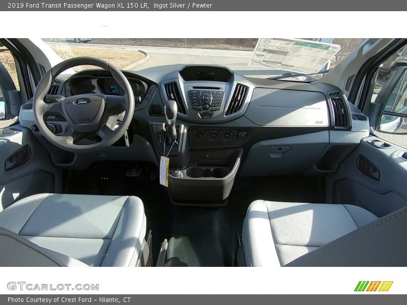 Ingot Silver / Pewter 2019 Ford Transit Passenger Wagon XL 150 LR