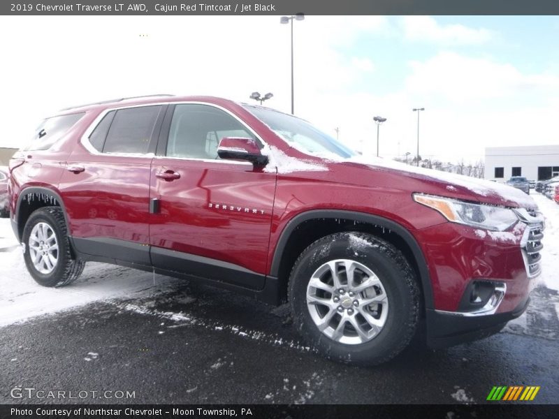 Cajun Red Tintcoat / Jet Black 2019 Chevrolet Traverse LT AWD