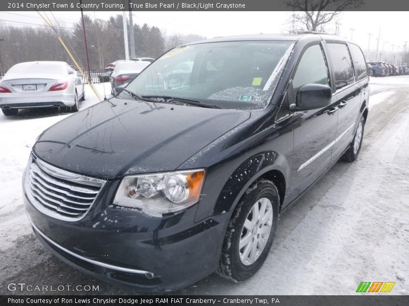 True Blue Pearl / Black/Light Graystone 2014 Chrysler Town & Country Touring