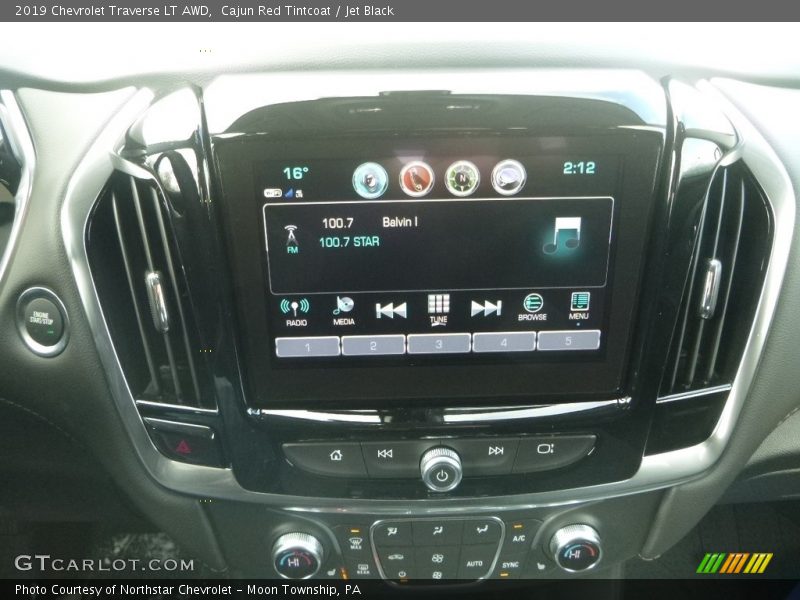 Cajun Red Tintcoat / Jet Black 2019 Chevrolet Traverse LT AWD