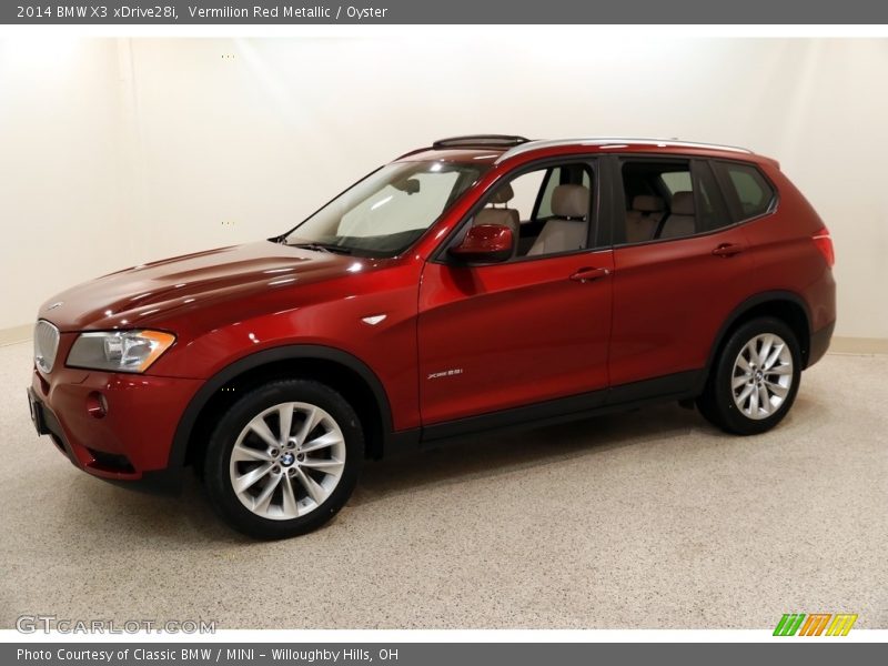 Vermilion Red Metallic / Oyster 2014 BMW X3 xDrive28i