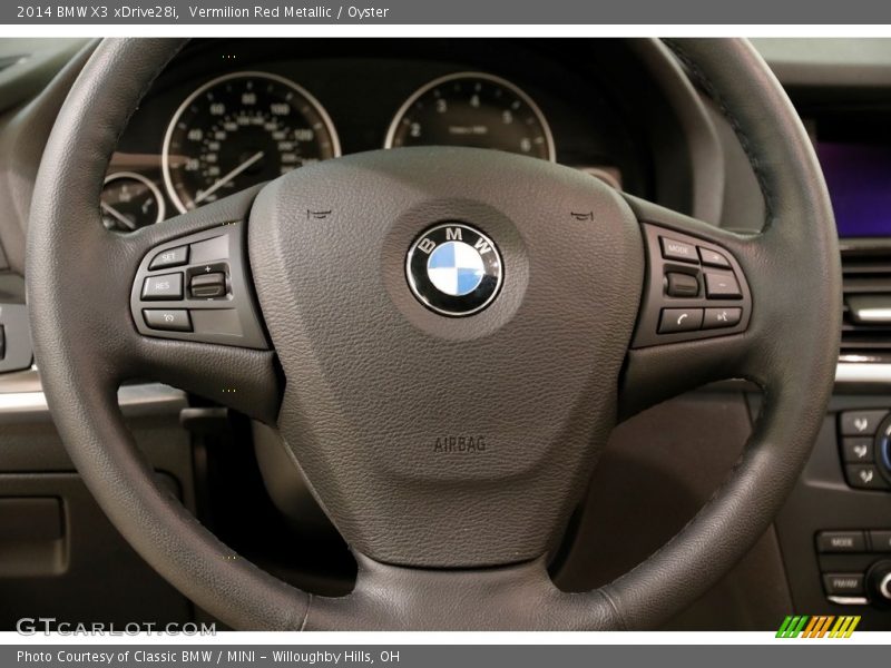 Vermilion Red Metallic / Oyster 2014 BMW X3 xDrive28i