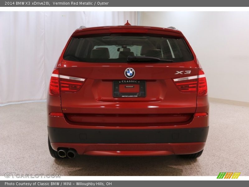 Vermilion Red Metallic / Oyster 2014 BMW X3 xDrive28i