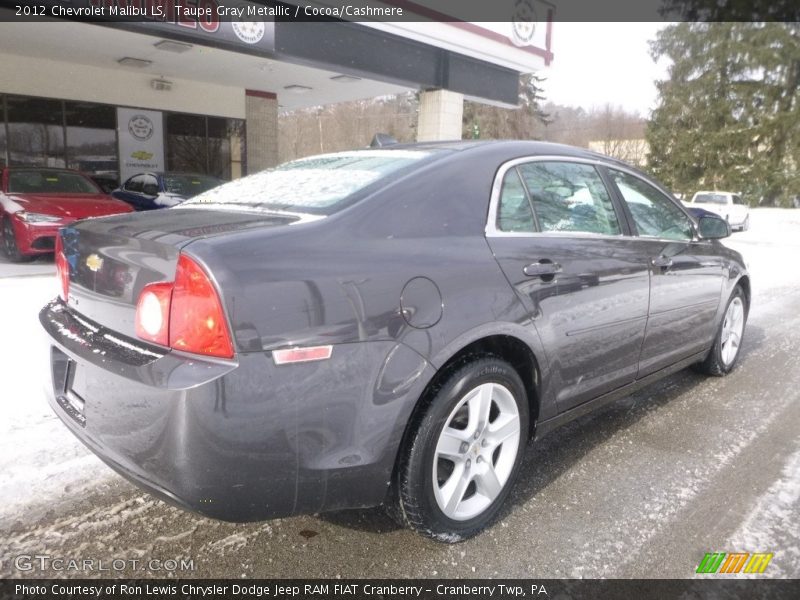 Taupe Gray Metallic / Cocoa/Cashmere 2012 Chevrolet Malibu LS