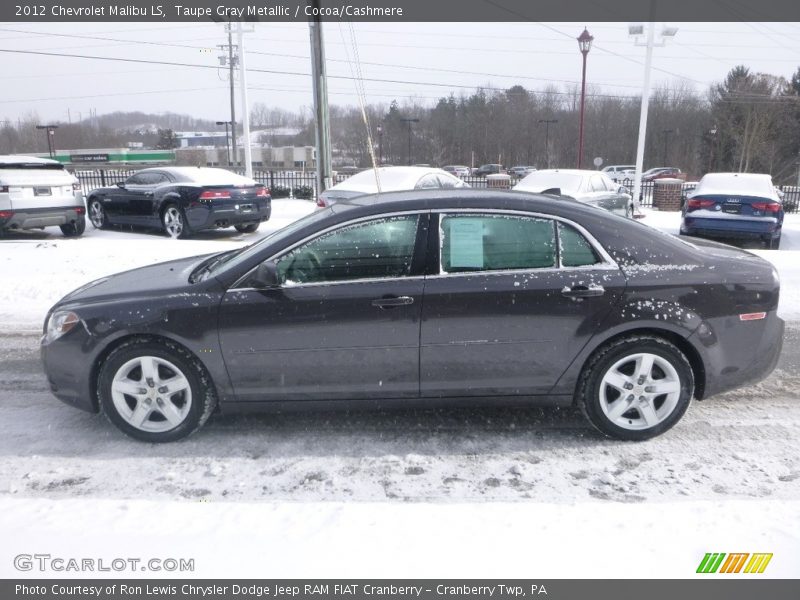 Taupe Gray Metallic / Cocoa/Cashmere 2012 Chevrolet Malibu LS