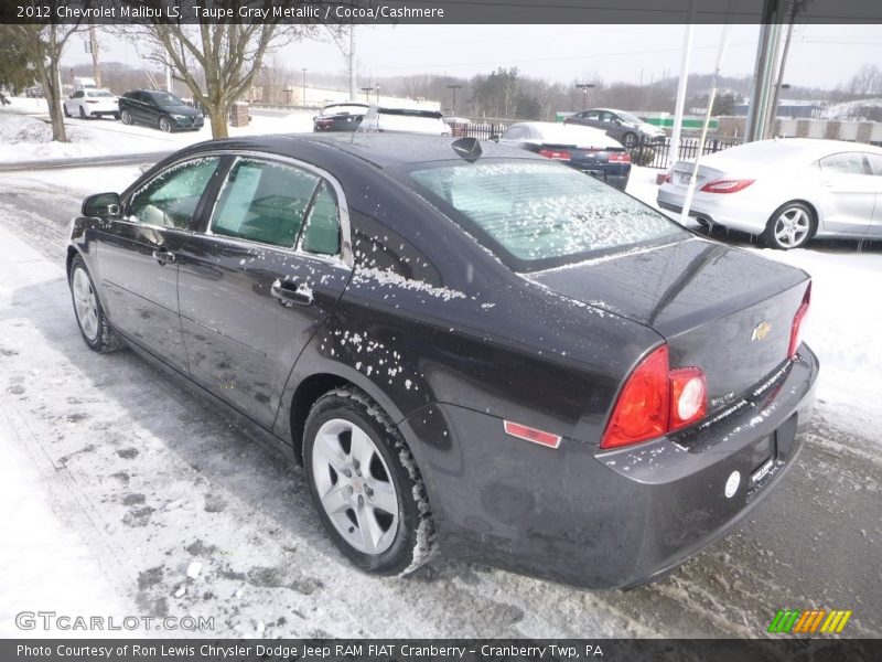 Taupe Gray Metallic / Cocoa/Cashmere 2012 Chevrolet Malibu LS