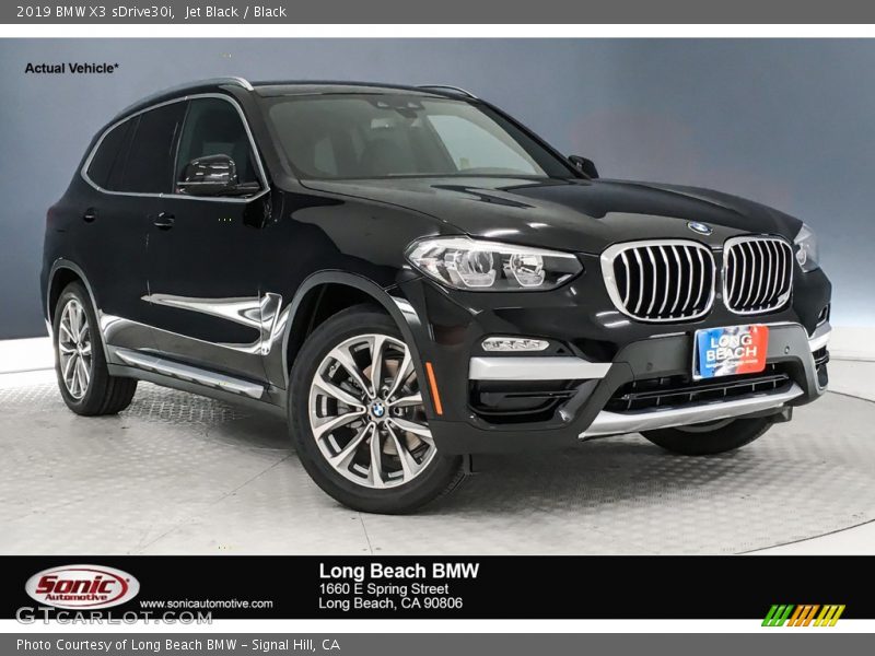 Jet Black / Black 2019 BMW X3 sDrive30i