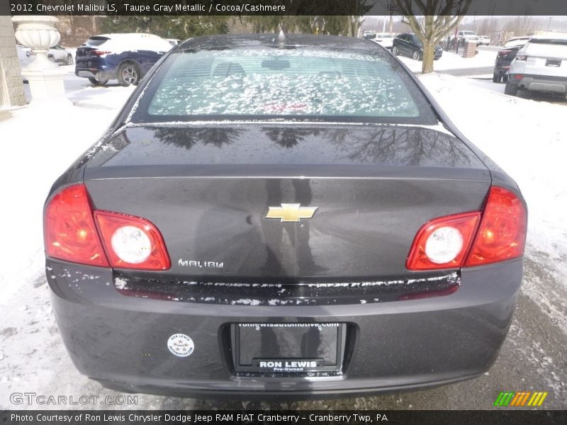Taupe Gray Metallic / Cocoa/Cashmere 2012 Chevrolet Malibu LS