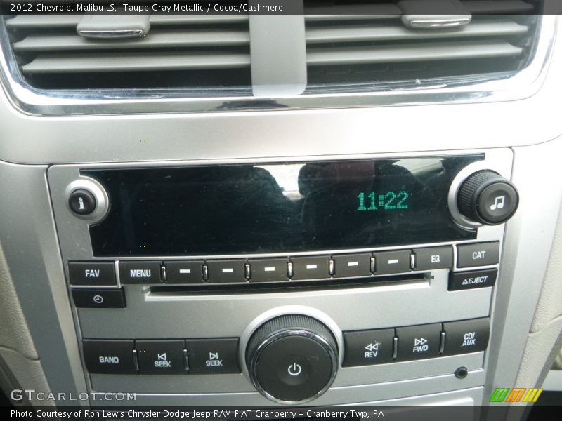 Taupe Gray Metallic / Cocoa/Cashmere 2012 Chevrolet Malibu LS
