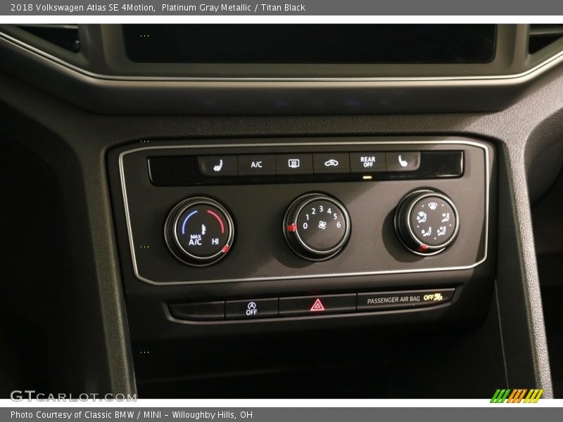 Controls of 2018 Atlas SE 4Motion