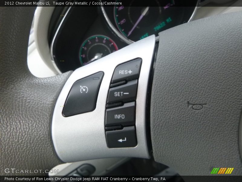 Taupe Gray Metallic / Cocoa/Cashmere 2012 Chevrolet Malibu LS