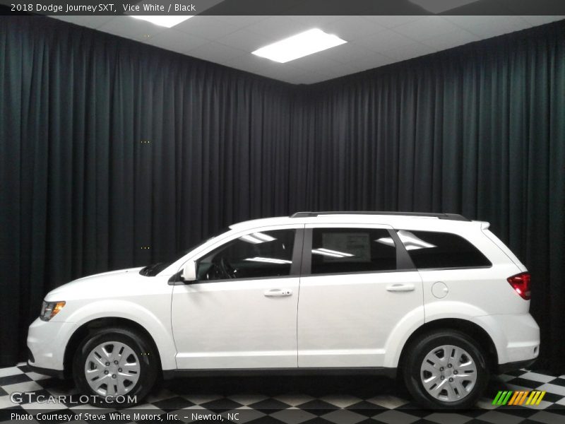 Vice White / Black 2018 Dodge Journey SXT