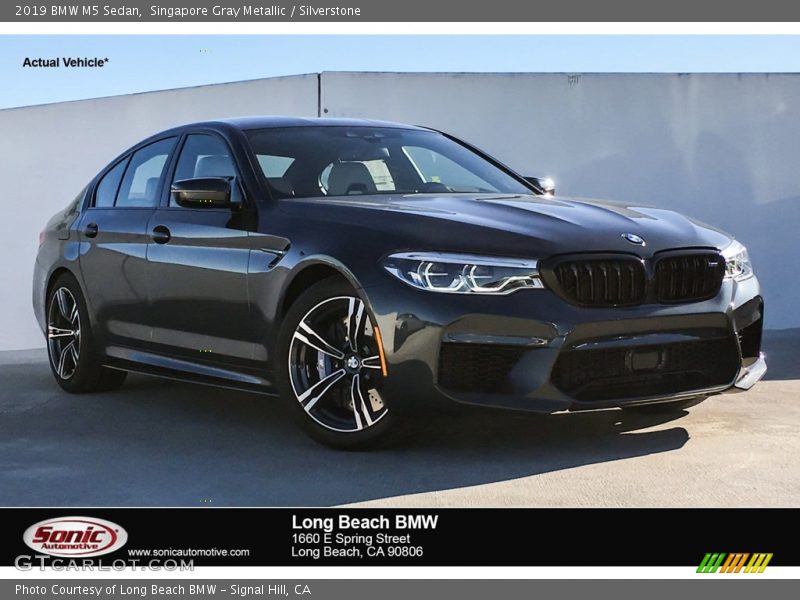 Singapore Gray Metallic / Silverstone 2019 BMW M5 Sedan