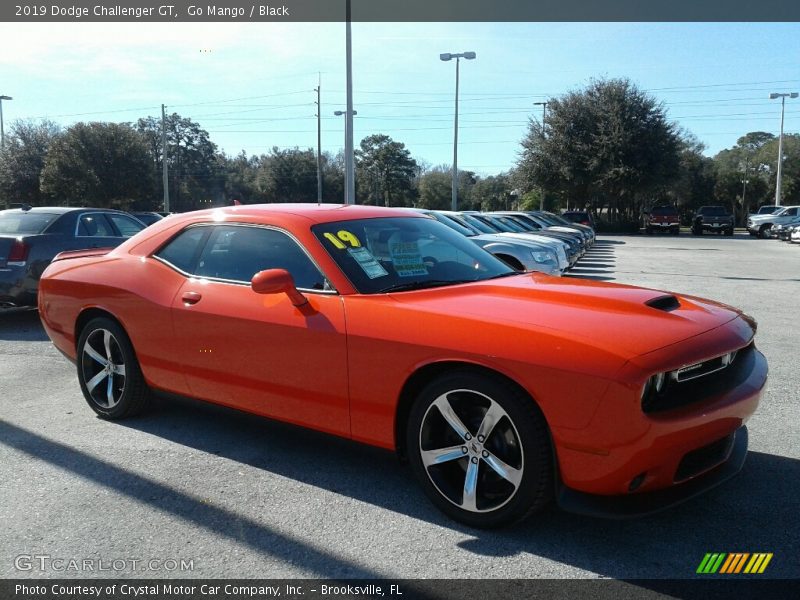 Go Mango / Black 2019 Dodge Challenger GT