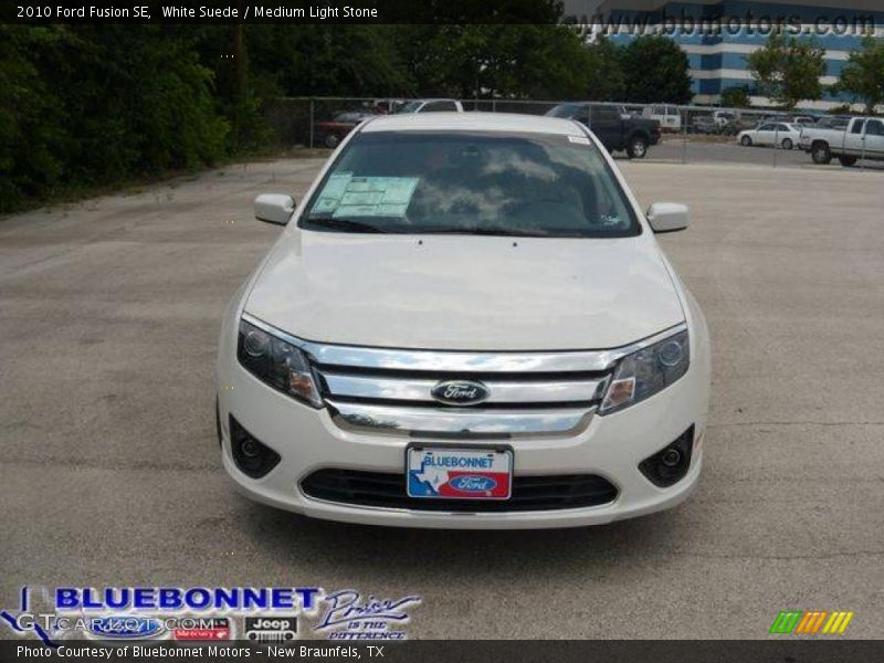 White Suede / Medium Light Stone 2010 Ford Fusion SE