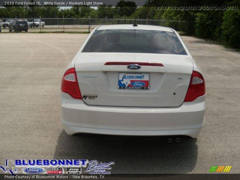 White Suede / Medium Light Stone 2010 Ford Fusion SE