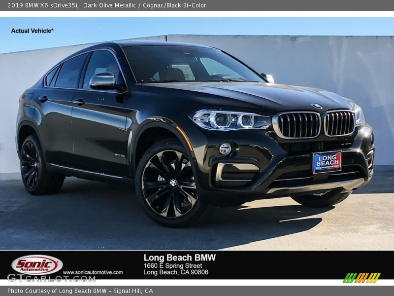 Dark Olive Metallic / Cognac/Black Bi-Color 2019 BMW X6 sDrive35i