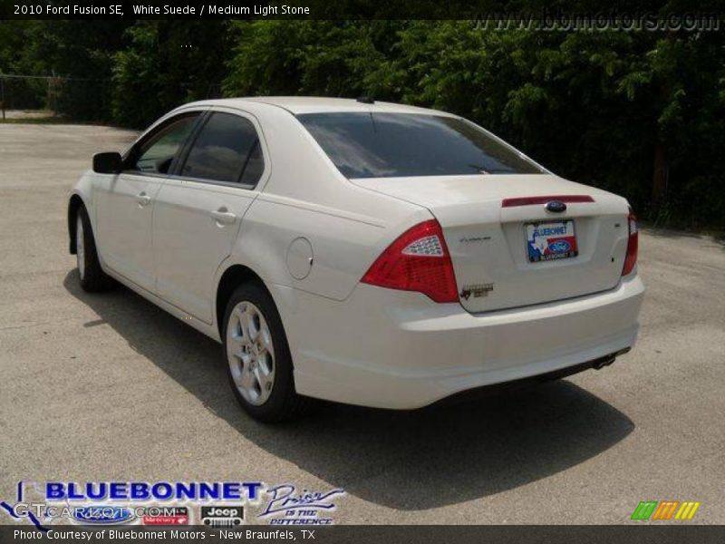 White Suede / Medium Light Stone 2010 Ford Fusion SE