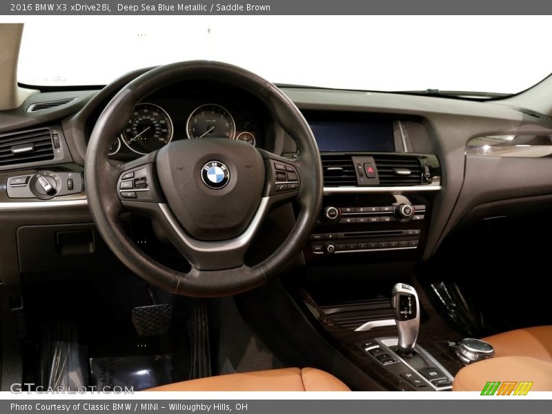 Deep Sea Blue Metallic / Saddle Brown 2016 BMW X3 xDrive28i